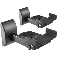 RICOO LH051-B Universal Speaker Wall Mount Swivelling / Tilting Set of 2