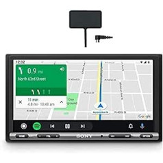 Sony XAV-AX3250ANT ar DAB+ antenu | Multivides uztvērējs 7 collu skārienekrāns, CarPlay, Android Car, Weblink 2.0, Bluetooth, A/V ieeja