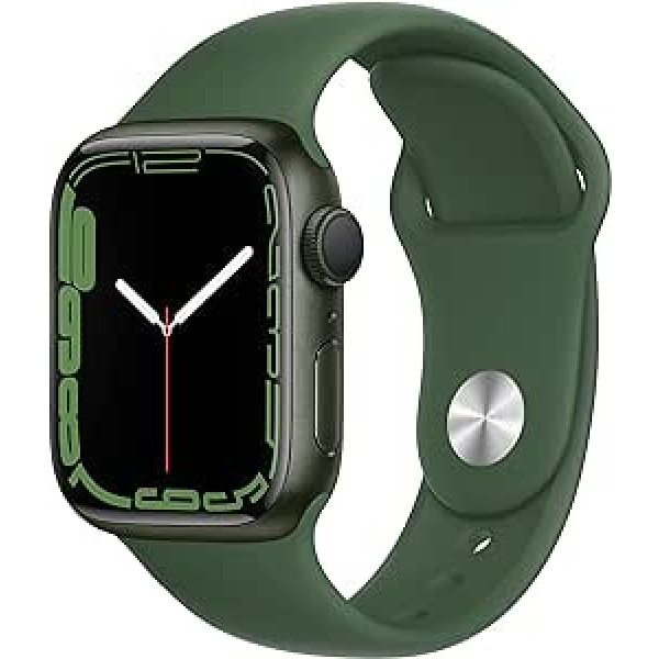 Apple Watch Series 7 (GPS, 41MM) — Aluminiumgehäuse Grün Mit Sportarmband Clover (Generalüberholt)