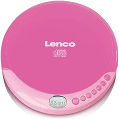 Lenco CD portatīvais CD atskaņotājs Walkman Discman ar austiņām un Micro USB uzlādes kabeli