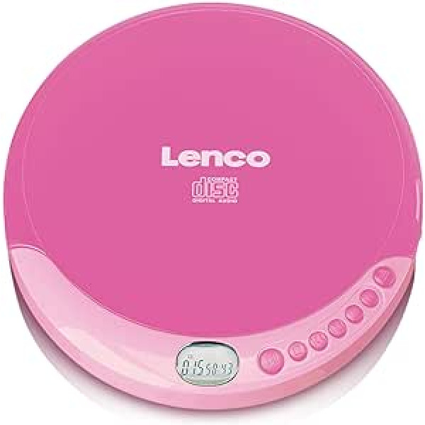 Lenco CD Portable CD Player Walkman Discman with Headphones and Micro USB Charging Cable