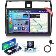 【4+64G】 Podofo 8 kodolu Android 10 collu Autoradio Wireless Apple Carplay Android Auto Für Suzuki Swift 2005-2010 DSP Sound Bluethooth FM/RDS USB spoguļsaite ar navigācijas AHD Rückfahr kameru