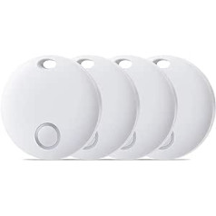 Reyke Key Finder Key Finder 4 pack, Bluetooth viedais izsekotājs atslēgām, bagāžai, makam, darbojas ar Apple Kur ir lietotne (tikai iOS), IP67 ūdensizturīgs, akumulatora darbības laiks līdz 1 gadam