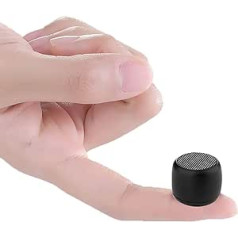 Eageroo Bluetooth Super Mini skaļrunis, pārnēsājams skaļrunis, stereo skaņa ar dziļu basu tehnoloģiju, melns (super mini skaļrunis)
