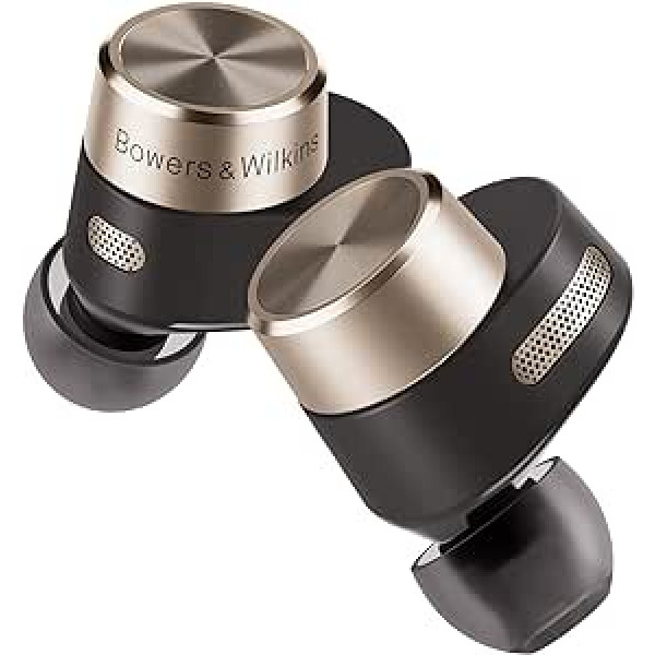 Bowers & Wilkins PI7 True bezvadu trokšņu slāpēšanas austiņas ar 24 bitu savienojumu, Bluetooth, aptX, aktīvo trokšņu slāpēšanu (ANC) un iebūvētiem mikrofoniem, antracīts