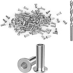 Myqqhbs iepakojums ar 70 nerūsējošā tērauda uzmavām 1/8 collu 5/32 collu vai 3/16 collu kabelim