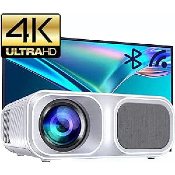 Datu projektors 4K, Full HD 9800 lūmenu datu projektors Native 1080P