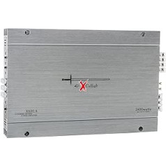 Excalibur X600.4 automašīnas pastiprinātājs 4 kanālu 4 x 600 vatu Mosfet HiFi automašīnas jaudas pastiprinātājs ar basa pastiprinājumu 2400 vati, ne vairāk kā 2 omi mainīgs krosovers