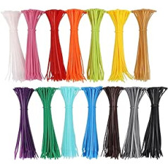 700 Pieces 4 Inch Colored Cable Ties, 100mm x 2.5mm Nylon Cable Ties, Mini Multipurpose Plastic Cable Ties, Safe Self Locking 14 Colors Cable Ties for Home, Garden, Office, DIY