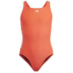 Adidas Cut 3 Stripes Suit купальник для девочек IQ3971 / 170 см / оранжевый