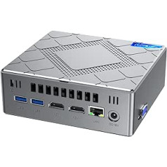 NiPoGi CK10 Mini PC Intel Core i5-12450H (labāks par 11390H, 8C/12T, līdz 4,4 GHz) Mini dators 1TB M.2 NVMe SSD + 32GB RAM (divkanālu, 3200MHz), 4K UHD/HDMI+V WiFi6/BT5.2/Tips