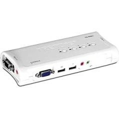 trendnet International TK-409K KVM Switch Kit 4 USB Ports with Audio + 4 KVM Cables