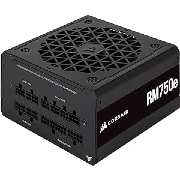 Corsair RM750e (2023) Fully Modular Low Noise ATX Power Supply - ATX 3.0 and PCIe 5.0 Compatible - 105°C Capacitors - 80 Plus Gold Efficiency - Modern Standby Support - Black