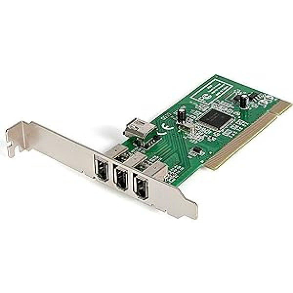 StarTech.com 4 portu 1394a FireWire PCI Schnittstellenkarte — 3x Firewire 400 ārējais 1x Firewire 400 intern