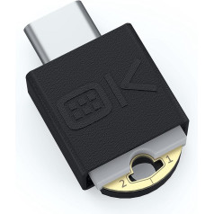 OnlyKey Duo — paroļu pārvaldnieks un FIDO2/U2F drošības atslēga | USB-C/USB-A | Universālā divu faktoru autentifikācija | PGP/SSH/Yubikey OTP | Windows/Linux/Mac OS/Android/iOS