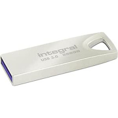 Integrēta 256 GB USB atmiņa 3.0 | USB 3.0 stick | Zibatmiņas disks | Fusion metāla korpuss līdz 110 MB/s | USB atslēgu piekariņš