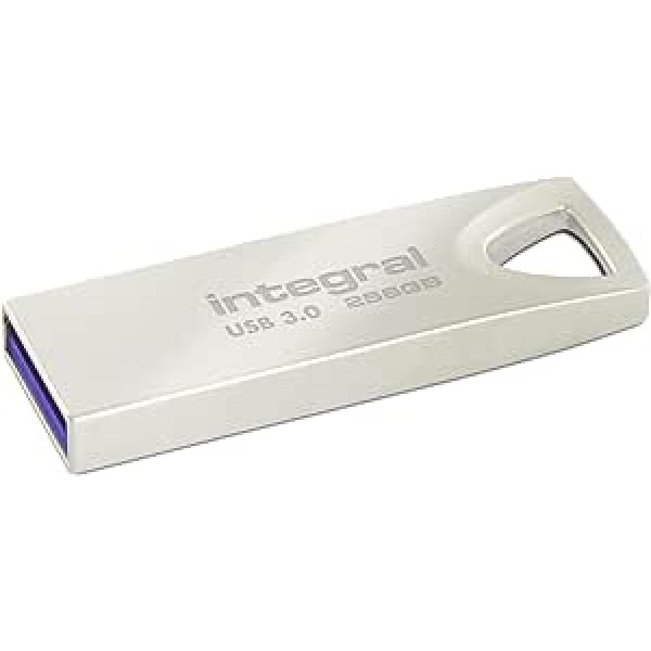 Integral 256GB USB Stick 3.0 | USB 3.0 Stick | Flash Drive | Fusion Metal Housing up to 110MB/s | USB Stick Keyring