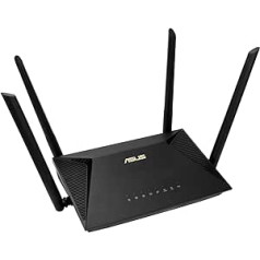 Asus RT-AX53U AX1800 Home/Office Router, WiFi 6, Gigabit, Quad-Core CPU, USB, AiProtection