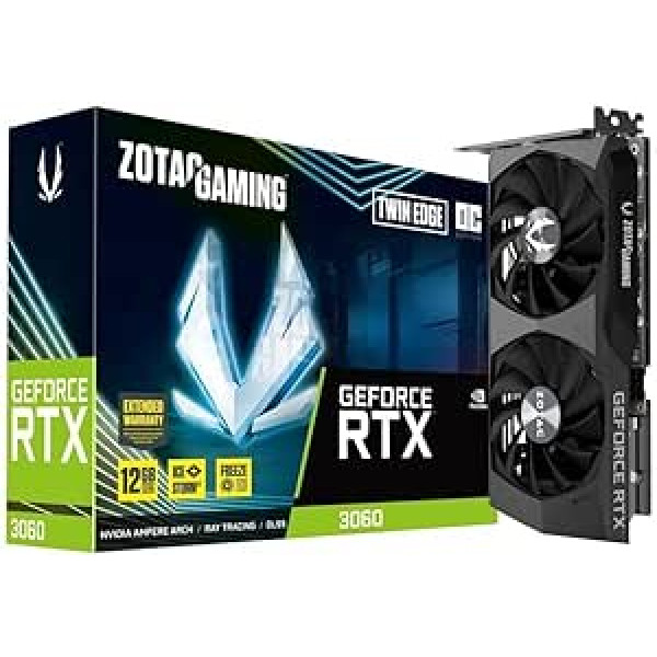 VGA Zotac RTX3060 Twin Edge OC 12G (GDDR6, HDMI 2.1, 3xDP 1.4a)