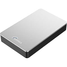 Sonnics 2TB sudraba ārējais darbvirsmas cietais disks USB 3.0, kas ir savietojams ar Windows PC, Mac, Smart TV, Xbox One un PS4