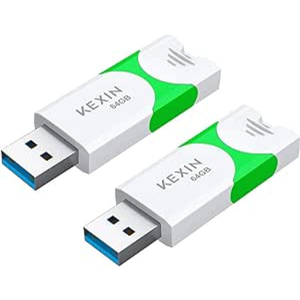 KEXIN USB Flash Drive 32 GB Pack of 3 Memory Stick USB 2.0 Cap Design USB Flash Drive Mini Memory Stick Pen Drive Thumb Drive for PC Computer Business Student Gift