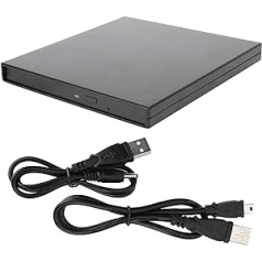 ASHATA Optical Drive Enclosure External Hardbox, External DVD Drive, Portable USB 3.0 CD/DVD Player for Laptop Desktop PC, CD-ROM Burner Compatible with Laptop Desktop PC