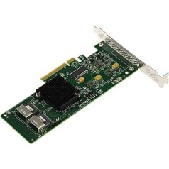 Kalea-Informatique PCIe 2.0 SAS + SATA cietā diska kontrollera karte - 8 porti - RAID 0 / 1 / 1E - 9211-8i - Fustion MPT tehnoloģija, Microsoft Windows 2000, 2003, XP32/64, 2008, Vista32,/64, 7 , 8.1 un