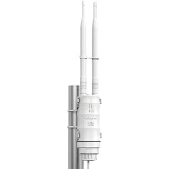 WAVLINK āra WLAN atkārtotājs, divjoslu WLAN piekļuves punkti (433 Mbit/s 5 GHz, 150 Mbit/s 2,4 GHz) dārzam/iekštelpām, WLAN AP/maršrutētāja režīms, laikapstākļiem izturīgs korpuss