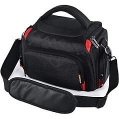 FOSOTO Shockproof DSLR Camera Case, black, shoulder bag