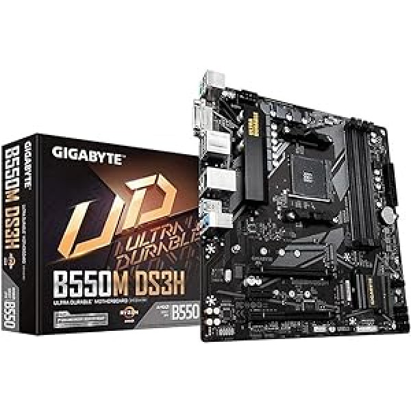 Gigabyte B550M DS3H mātesplate melna