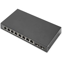 DIGITUS 8P +2SFP GE Network Switch 8 x 10/100/1000 Mbit/s + 2SFP Uplink Ports