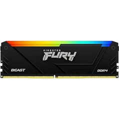 Kingston Fury Beast RGB 16GB 3200MT/s DDR4 CL16 DIMM datora atmiņas modulis KF432C16BB2A/16