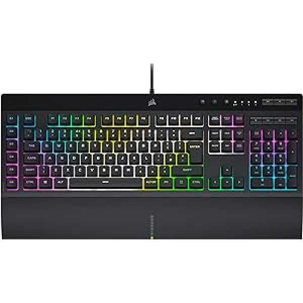 Corsair K55 RGB PRO XT vadu spēļu tastatūra QWERTY izkārtojums melns