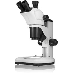 Bresser Microscope Science ETD-301 7-63x Trino Zoom stereo mikroskops ar lielu darba attālumu (100 mm) un kameras savienojumu