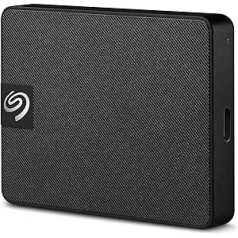 Seagate Expansion SSD 2TB, Portable External SSD, 2.5 Inch, USB C/3.0, PC & Mac, 1000MB/s, Includes 3 Year Rescue Service, Model No.: STLH2000400