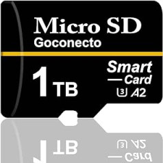 1 TB Micro SD XC atmiņas karte + 1000 GB SD Pro adapteris