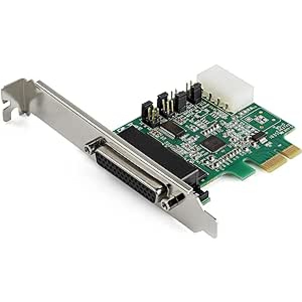 StarTech.com 4 portu seriālā PCI Express RS232 adaptera karte — PCIe RS232 seriālā resursdatora kontrollera karte — PCIe uz seriālā DB9 karte — 16950 UART — paplašināšanas karte — Windows un Linux (PEX4S953)