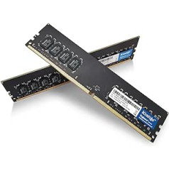 Kimtigo DDR4 16GB (2 x 8GB) UDIMM 2666MHz PC4-21300 CL19 Unbuffered Non-ECC PC Computer Desktop Memory RAM Upgrade PC4-21300 CL19 1.2V 288 Pin