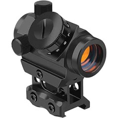 Feyachi RDS-25 Red Dot Visier 4 MOA Rotpunktvisier Gewehr Zielfernrohr Airsoft Visier mit 1 Zoll Riser Mount für Jagd, Softair und Armbrust