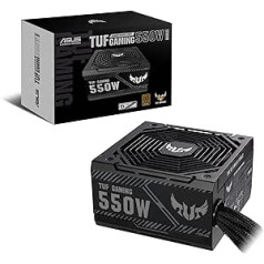 ASUS TUF Gaming 550 W barošanas avots (80 plus bronzas, 0 dB tehnoloģija, 80 cm 8 pin CPU savienotājs)