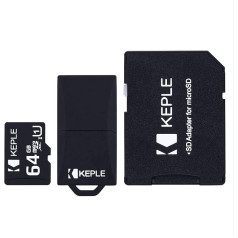 Of Keple | MicroSD Class 10 64GB Micro SD Memory Card for Go Pro Action Cams Go Pro Hero 3, Hero 4, 5, Hero Session 5 Session Action Camera Cam | 64GB SDXC UHS-I U1 (USB & SD Adapter Included)