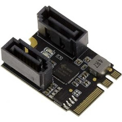 KALEA-INFORMATIQUE karte M2 EA atslēga divi porti SATA 6 GBps Mini PCIe 3.1 ar mikroshēmojumu JMB582