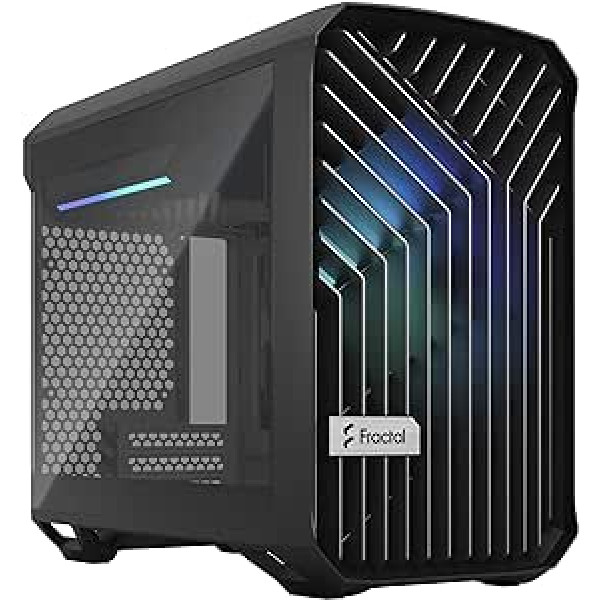 Fractal Design Torrent Nano RGB Black Computer Case TG Tempered Glass Light Tint