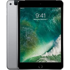 Apple iPad Mini 4 64 GB Wi-Fi + mobilais — Space Grau — Entriegelte (Generalüberholt)