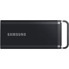 Samsung Portable SSD T5 EVO 4TB USB 3.2 Gen 1 460MB/s Lasīšana 460MB/s Rakstīšanas ārējais cietais disks Mac, PC, Android, viedtelevizoriem un spēļu konsolēm. Iekļauts USB-C kabelis, MU-PH4T0S/EU