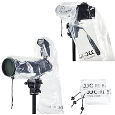 JJC Camera Rain Cover Waterproof Raincoat for Canon Nikon Sony DSLR Camera with Lens (11