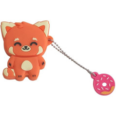 Mr Wonderful Wondee Funny USB zibatmiņas disks ar 32 GB atmiņu, Red Panda dizains — oficiālas Mr. Wonderful dāvanas sievietēm, vīriešiem, zēniem un meitenēm