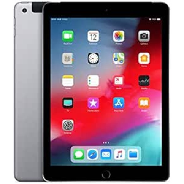 2017 Apple iPad 9.7 (5. Gen) 32GB Wi-Fi + Cellular - Space Grau - Entriegelte (Generalüberholt)