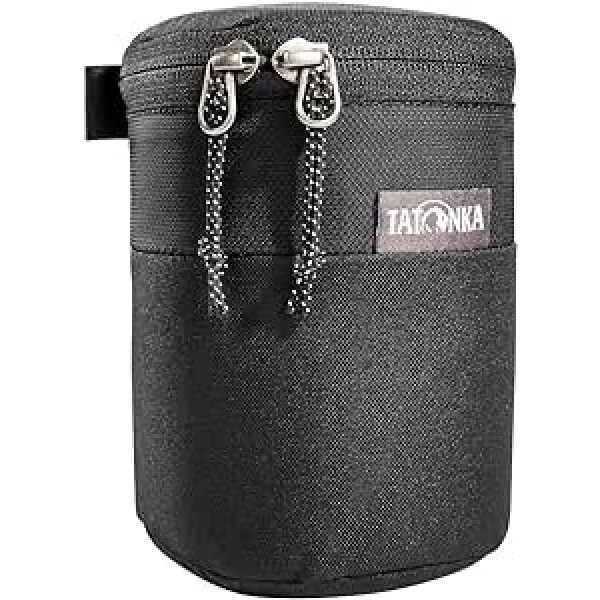 Tatonka Objektivtasche Lens Pocket - Gepolsterte Tasche für Kamera-Objektive bis 11 cm vai 16 cm Länge - Mit Gürtelbefestigung und Reißverschlussdeckel