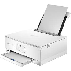 Canon PIXMA TS8351a printera krāsaina tintes daudzfunkcionāla ierīce DIN A4 (skeneris, kopētājs, 4800 x 1200 dpi, 6 atsevišķas tintes, USB, WLAN, AirPrint, abpusējā drukāšana, 2 papīra padevēji, 5 GHz), balts
